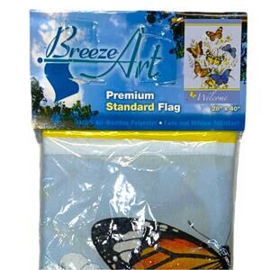 Butterfly Flag Premium Outdoor Garden Decor Breeze Art 28” x 40”